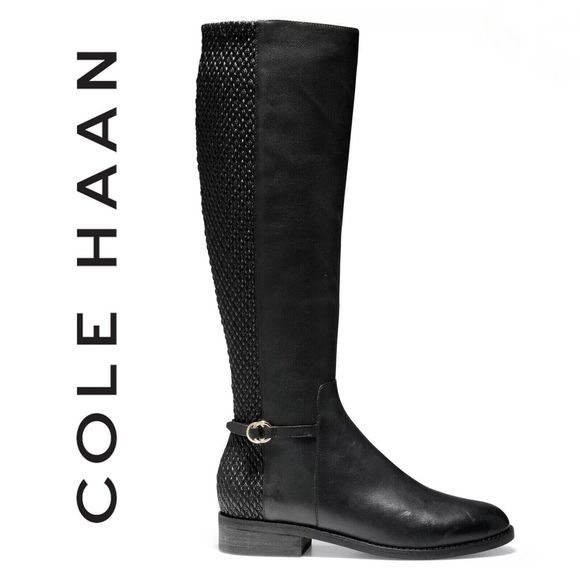 Cole Haan Black Over the Knee Boots - Picture 1 of 13